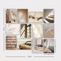 Wallity Set de 12 Cuadros Decorativos Multicolor en MDF